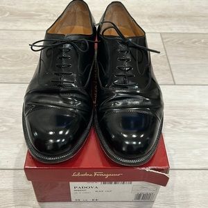 Ferragamo PADOVA Men Oxfords Black Size 10.5 EE